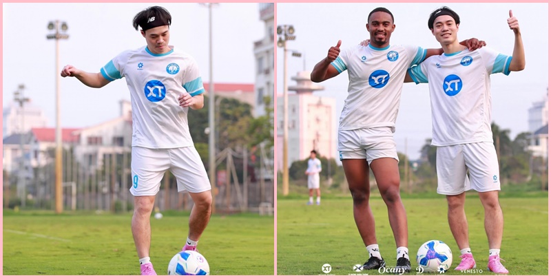 Văn Toàn và Blom trở lại tập luyện sau quãng thời gian nghỉ chấn thương